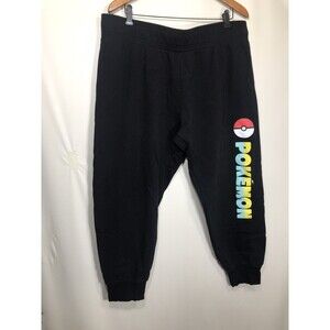 Pokemon Sweatpants Joggers Womens XLarge Black